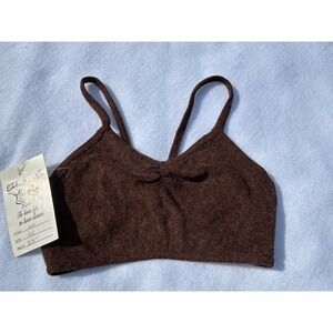 Ezra Danze Brown NWT vintage 90s dance top
